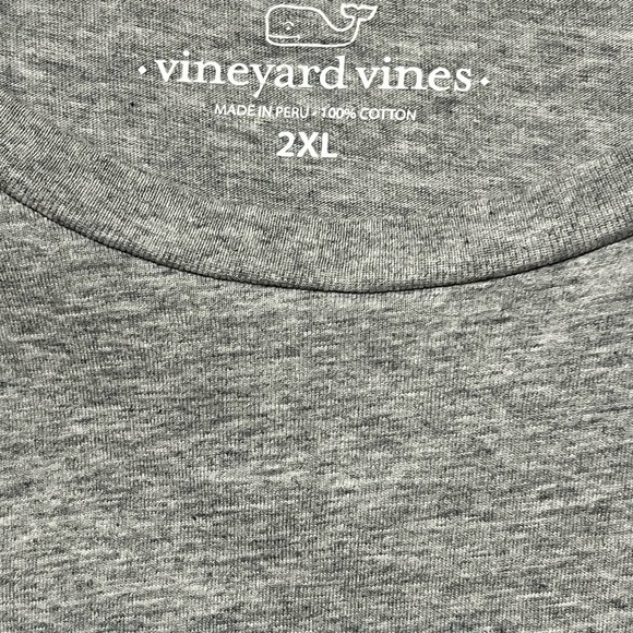 Vineyard Vines Long Sleeve Crew Neck Pocket T-Shirt Heather BasketballWhale 2XL - Picture 5 of 6